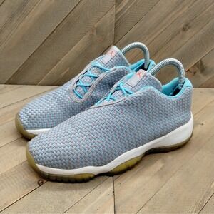 Jordan Future Low GG Wolf Grey Metallic Silver Blue Athletic Shoes Womens Size 7